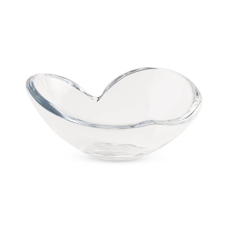 nambe Glass Heart Bowl | Serveware Collection - Love Bowl Large | Measures at 8.5" x 5" | Made with Glass | Anniversary and Mothers' Day Gift | Designed by Sean O'Hara - Image 1